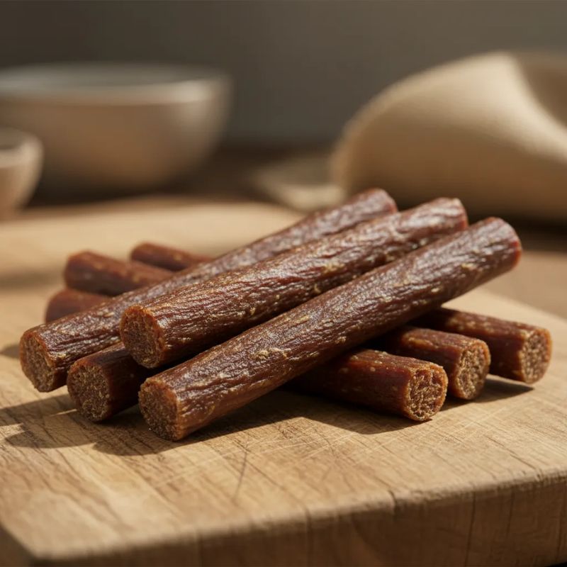 <strong>Naturalistic</strong> Stick Jerky Duck, Snack para Perros, Palitos de Carne de Pato, bolsa con 5 Stick de 15 gr - Imagen 2