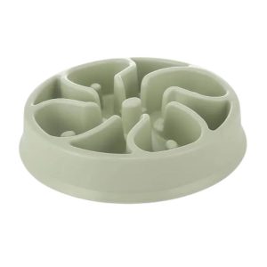 <strong>Marben Pets</strong> Plato de Alimentacion Lenta Flor para Perros, Medidas 20.5x4.5 cm, Color Verde