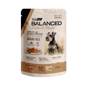 <strong>Vital Can Premium</strong> Balanced Natural Recipe, Alimento Húmedo para Perro Adulto, Sabor Cordero Patagónico, Sachet de 100 gr