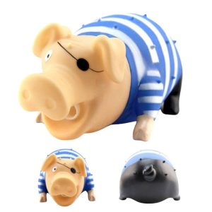 <strong>Wonder Dog</strong> Cerdo Pirata Chillón, Azul, Tamaño: 21 x 8,5 x 10 cm