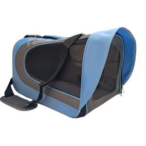 <strong>Wonder Dog</strong> Bolso Transportador Reforzado para Mascotas, Color Celeste, Medidas: 44x26x25 cm