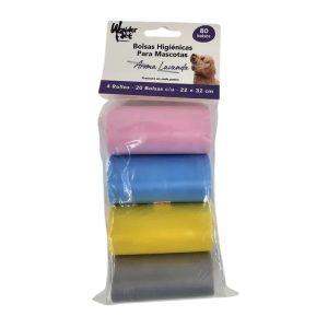 <strong>Marben Pets</strong> Set de Bolsas aroma Lavanda, 4 rollos de 20 bolsas c/u