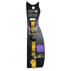 <strong>Wonder Cat</strong> Collar Seguro Anti ahorque para Gatos, Diseño Pajaritos