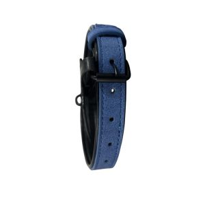 <strong>Wonder Dog</strong> Collar Eco Cuero para Mascotas, Color Azul, Medidas: 1.5×37.5 cm