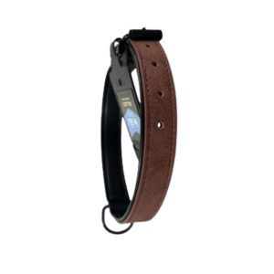 <strong>Wonder Dog</strong> Collar Eco Cuero para Mascotas, Color Café, Medidas: 1.5×37.5 cm