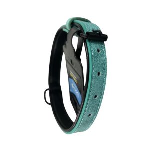 <strong>Wonder Dog</strong> Collar Eco Cuero para Mascotas, Color Verde, Medidas: 2×43 cm