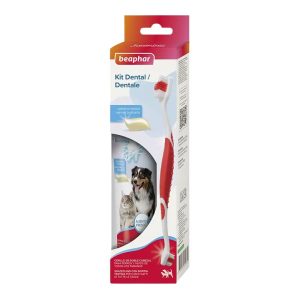 <strong>Beaphar</strong> Kit Dental Sabor Carne para Perros, Tubo de 100 gr