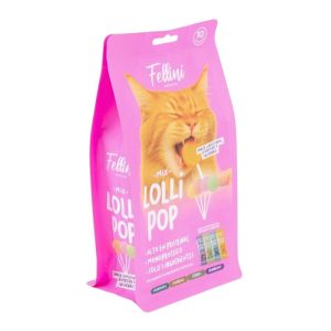 <strong>Fellini</strong> Mix Lolli Pop, Snack Liofilizado para Gato, 10 unidades, envase de 14 gr