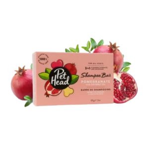 <strong>Pet Head</strong> Shampoo en Barra 3 en 1, Limpia, Hidrata y Nutre, Fragancia a Granada y Aceite de Coco, 85 gr