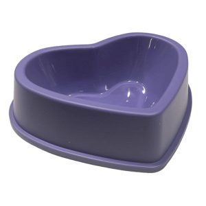 <strong>Guau!</strong> Plato en forma de Corazón, Morado, 20x16x5,5 cm aprox