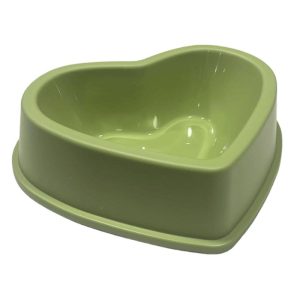 <strong>Guau!</strong> Plato en forma de Corazón, Verde, 20x16x5,5 cm aprox