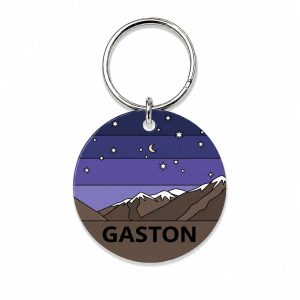 <strong>Guau!</strong> Placa Circular Personalizada Cuarta Región Talla S, Noche Estrellada