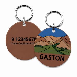 <strong>Guau!</strong> Placa Circular Personalizada Cuarta Región Talla S, Valle del Elqui