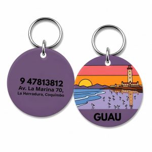 <strong>Guau!</strong> Placa Circular Personalizada Cuarta Región Talla S, Faro