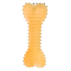 <strong>Guau!</strong> Hueso de Goma, largo de 10 cm, color Naranjo