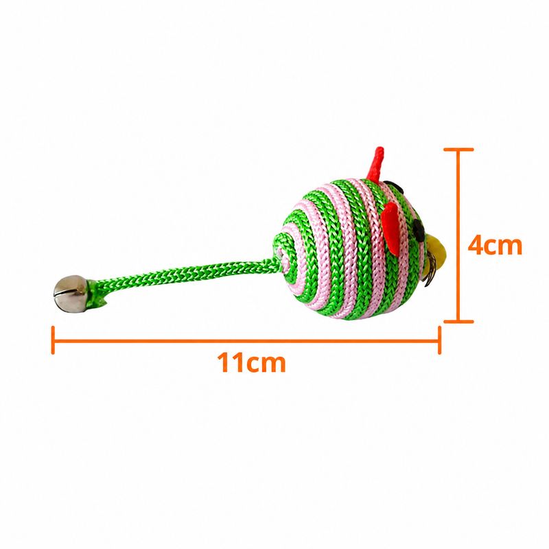<strong>Guau!</strong> Pack de Ratones con Cascabel Juguete para Gatos, 4 cm, Color sujeto a disponibilidad - Imagen 3