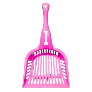 <strong>Guau!</strong> Pala Sanitaria de 30 cm, diseño de hueso, color Rosado