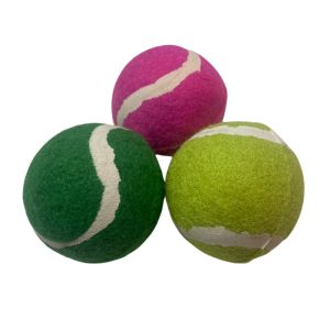 <strong>Guau!</strong> Set de 3 Pelotas tipo tenis de Colores, diámetro de 6 cm