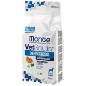 <strong>Monge Vet Solutions</strong> Dermatosis, Alimento dietético para perros con proteína Hidrolizada de Salmón, bolsa de 12 kg