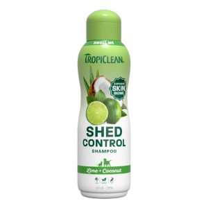 <strong>TropiClean</strong> Shampoo Control de Caída de Pelo, con Lima y Coco, para Perros y Gatos, envase de 591 ml