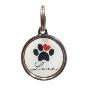 <strong>Universalpet</strong> Placa de identificación para mascotas, Diseño frontal inspirado en el Amor