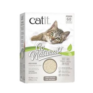<strong>Catit</strong> Go Natural, Arena Sanitaria Aglutinante de Cáscara de Arveja, Sin Aroma, 5.6 kg