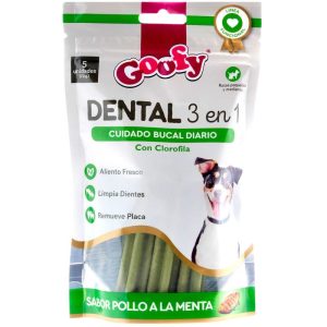 <strong>Goofy</strong> Snack Dental 3 en 1 para Perros, envase de 70 gr