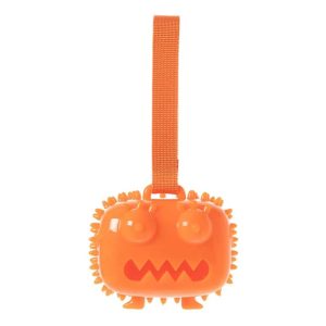 <strong>Guau!</strong> juguete Microbio Naranja para perros con sonido y tirador , ancho de 8 cm aprox
