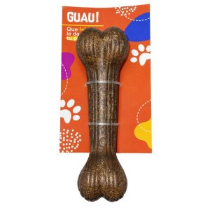 <strong>Guau!</strong> juguete en forma de Hueso, Fibra de Bambú, largo de 16 cm