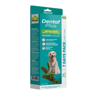<strong>Indomitable Patagonia</strong> Dental Plus Sticks sabor Menta, para razas Medianas y Grandes, caja de 7 unidades