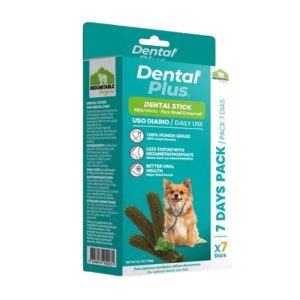<strong>Indomitable Patagonia</strong> Dental Plus Sticks sabor Menta, para razas Pequeñas, caja de 7 unidades