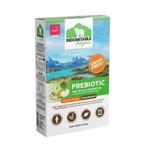 <strong>Indomitable Patagonia</strong> Grain Free Prebiotics Manzana y Jengibre, Galletas Libre de Granos, caja de 180 gr