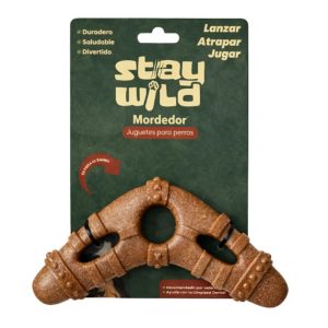 <strong>Stay Wild</strong> Boomerang de fibra de Bambú, Juguete para Perros, largo de 16 m