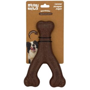 <strong>Stay Wild</strong> Hueso en Y de fibra de Bambú, largo de 20 cm