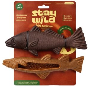 <strong>Stay Wild</strong> Pack de 2 Peces de Fibra de Bambú, largo de 20 cm