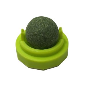 <strong>Wonder Cat</strong> Juguete con Bola giratoria de Catnip, Hierba Gatera, base de 5 cm de ancho