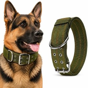 <strong>Wonder Dog</strong> Collar de Fibra de Nylon para mascotas Grandes, color Verde, talla XL