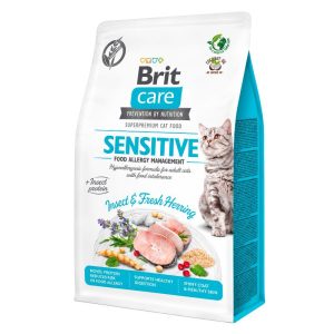 <strong>Brit Care</strong> Cat Grain Free Sensitive Food Allergy Management, alimento para el manejo de alergias alimentarias, 2 kg