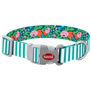 <strong>Coastal</strong> Sublime Collar Teal Stripes talla S